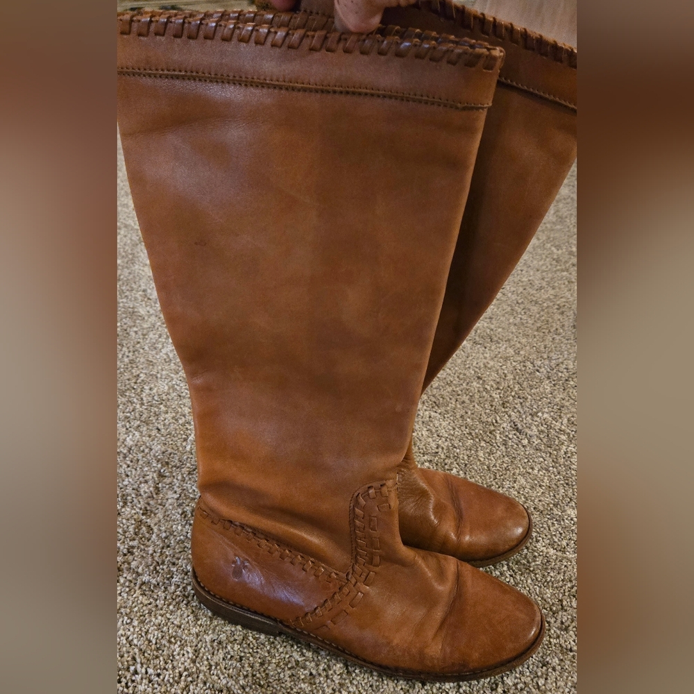 Frye leather Stiched Boots